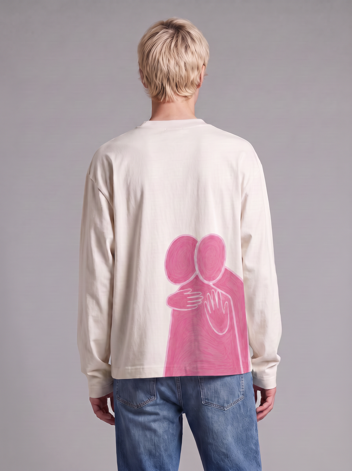 Art Roze Longsleeve White